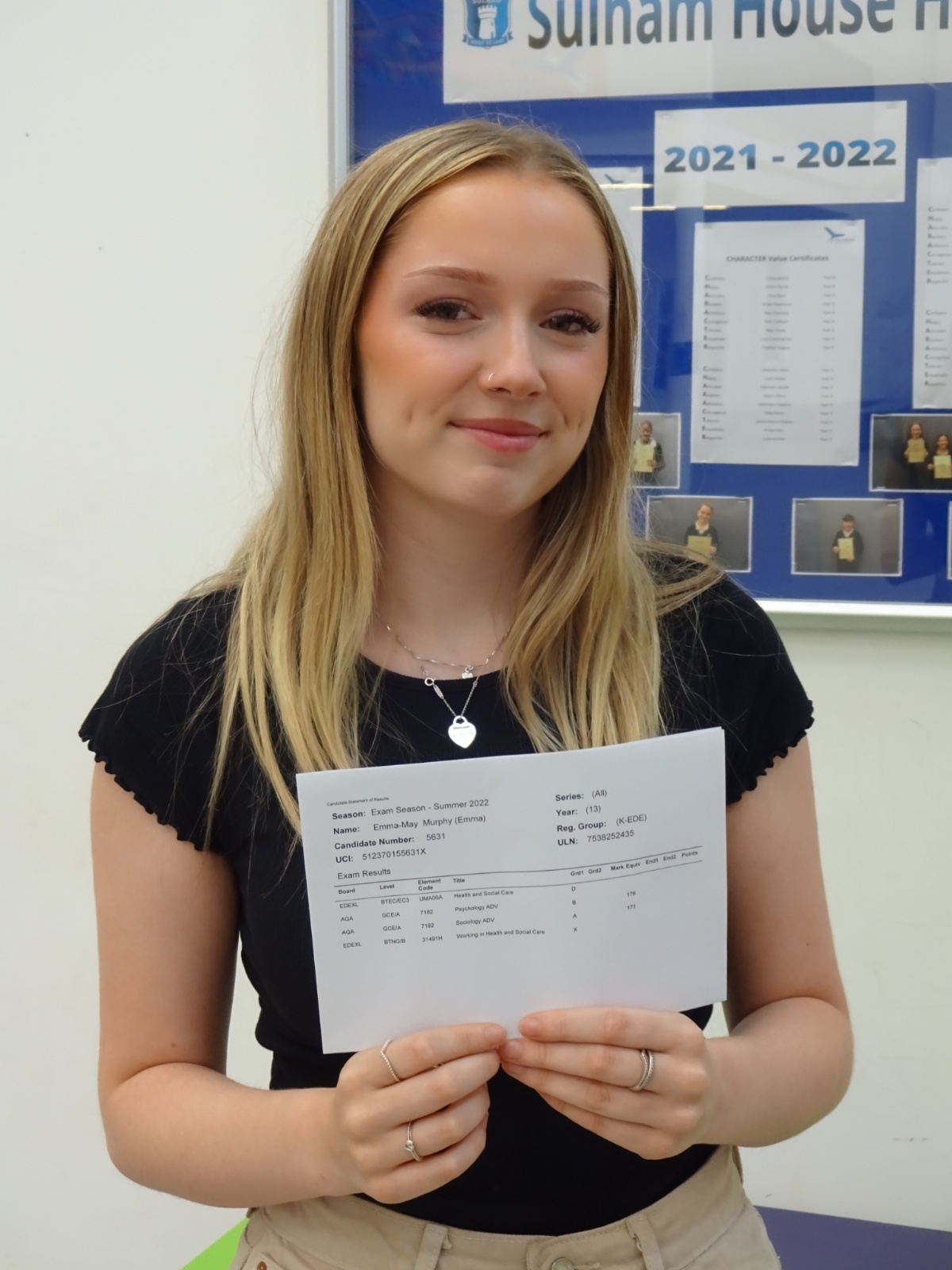 Denefield School A Level and BTEC exam results